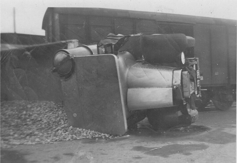 Unfall Berna Firma-Knecht, Bahnhof Brugg 1943